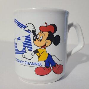 Vintage 1984 Disney Channel Mickey Mouse Promo Coffee Mug Made in England